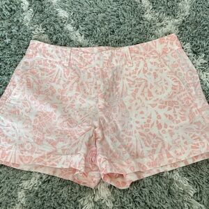 Stylish Pink Patterned Women's Shorts Loft Size 4